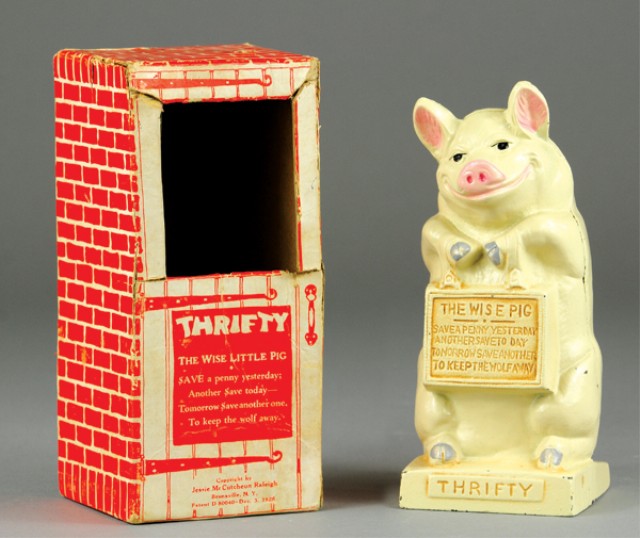 THE ''WISE PIG'' STILL BANK WITH