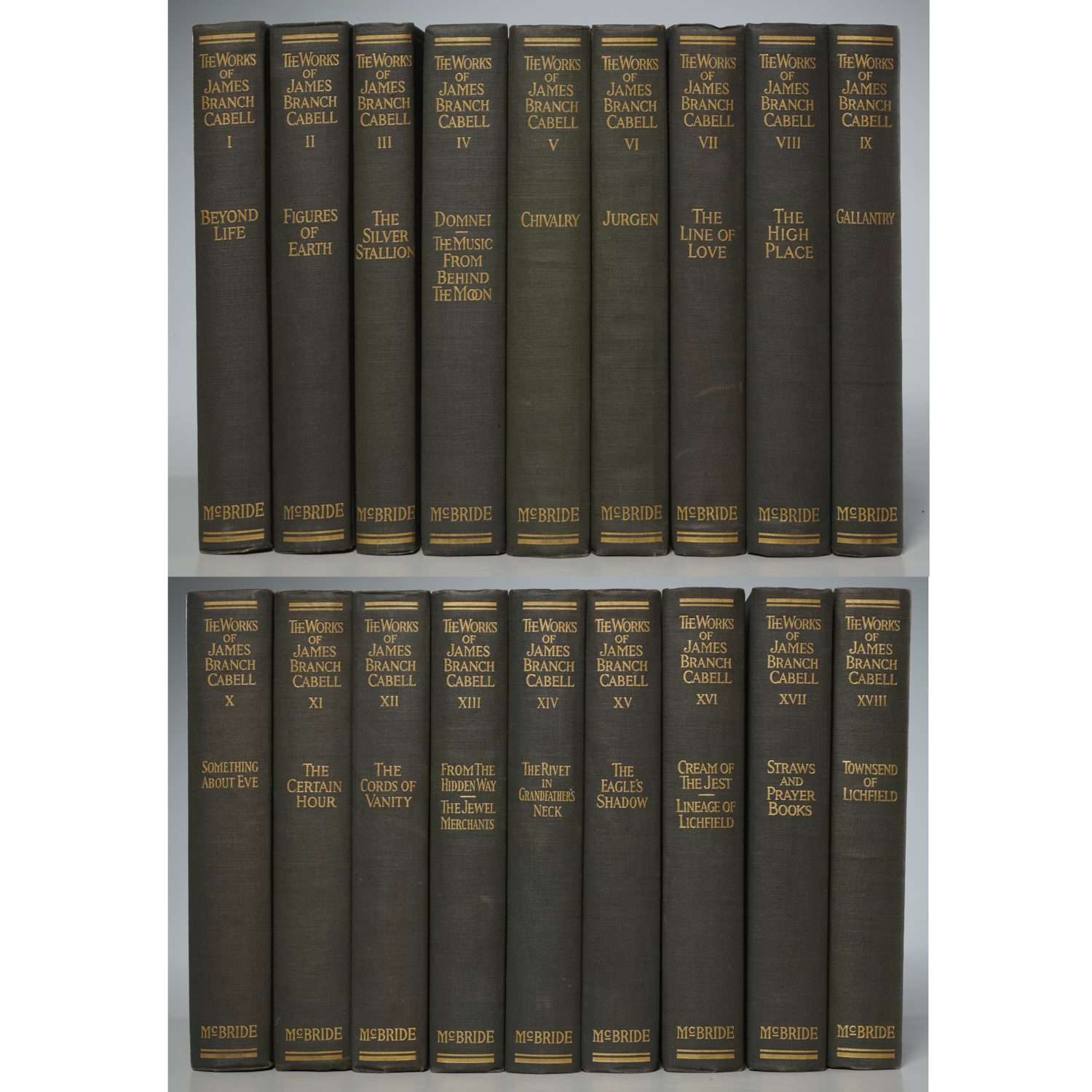 THE WORKS OF JAMES BRANCH CABELL,