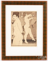 THELMA GROBES ETCHING, TITLED