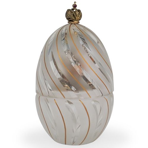 THEO FABERGE CORAL CRYSTAL