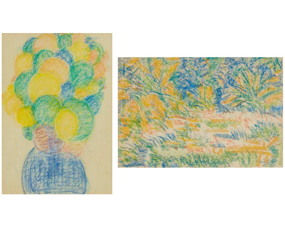 THEO HIOS (1910-1998), TWO ABSTRACT
