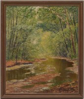 THEO KOCH O/B PAINTING, FOREST
