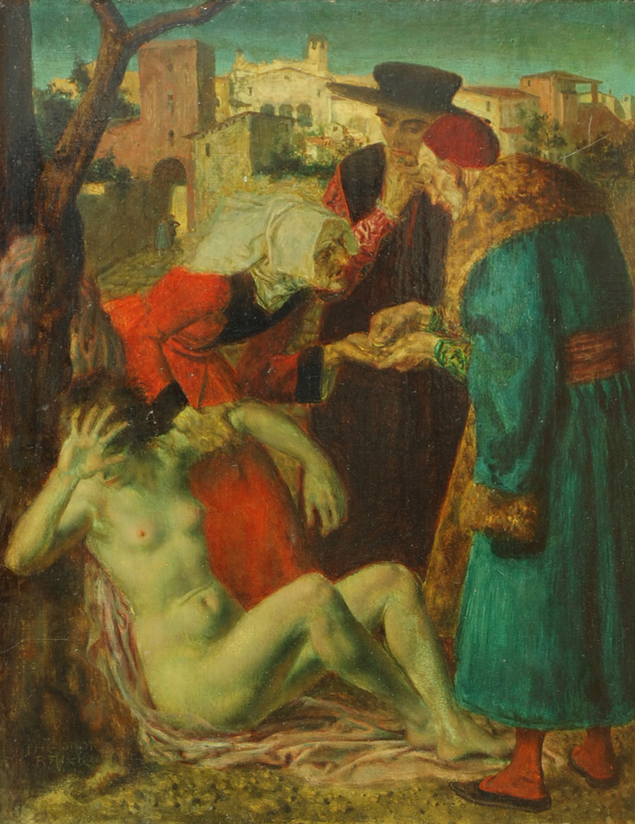 THEODOR BAIERL OIL ON WOOD