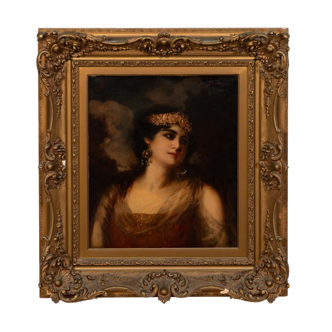 THEODOR RECKNAGEL, LADY IN A TIARA,