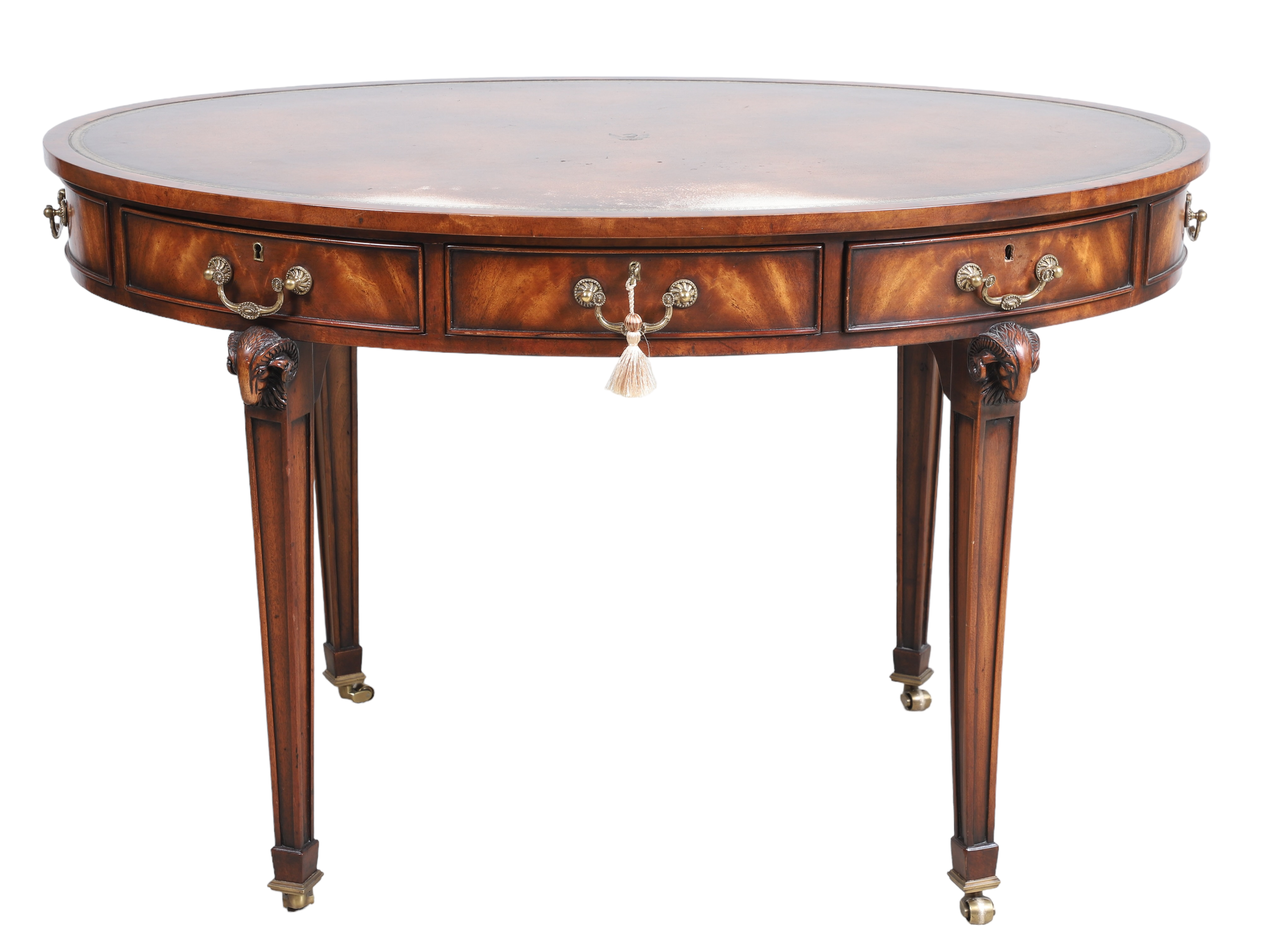 Theodore Alexander mahogany leather