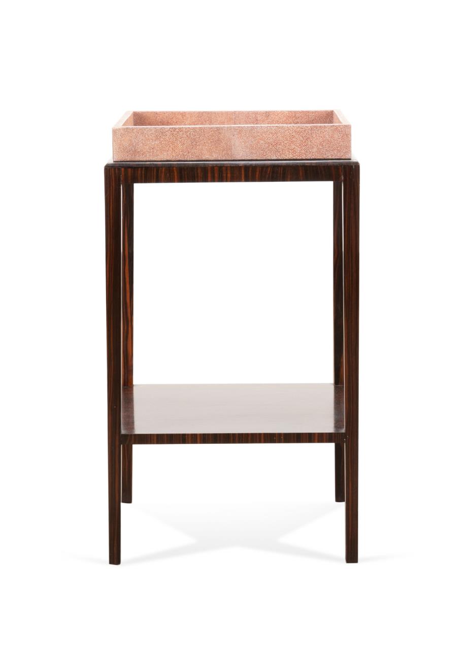 THEODORE ALEXANDER PINK SHAGREEN