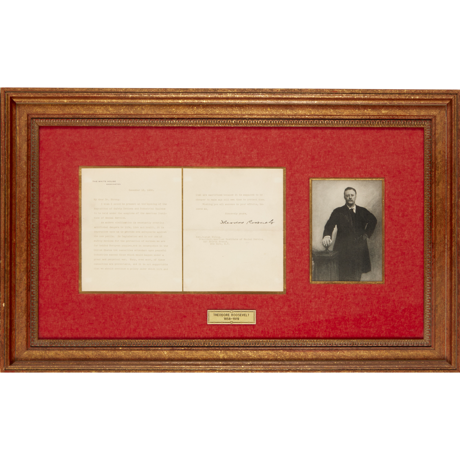 THEODORE ROOSEVELT (ATTRIB.), TYPED