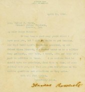 THEODORE ROOSEVELT SIGNED 1916