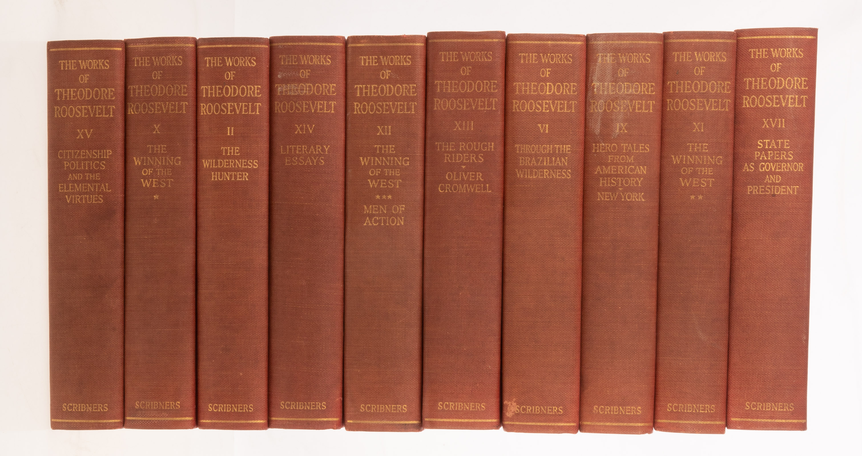 THEODORE ROOSEVELT. "THE WORKS OF