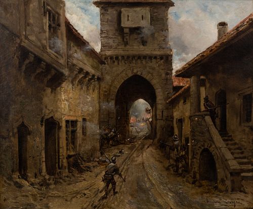 THEODORE SEVIGNE O/C PAINTINGA
