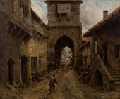 THEODORE SEVIGNE O/C PAINTING<