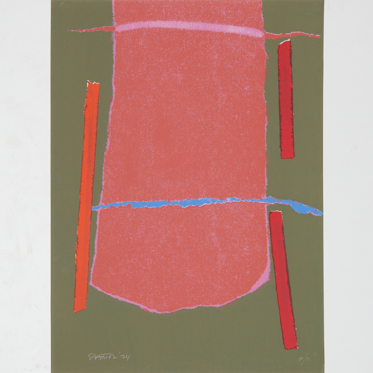 THEODOROS STAMOS, LITHOGRAPH,