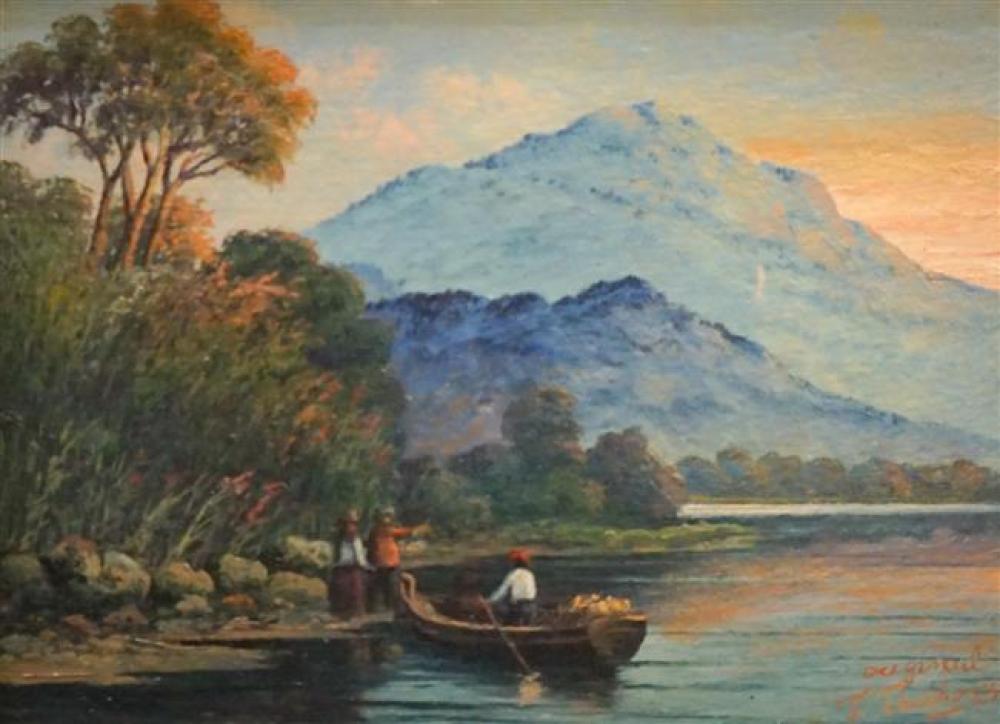 THEOHARIS, ON THE RIVER AT DUSK,