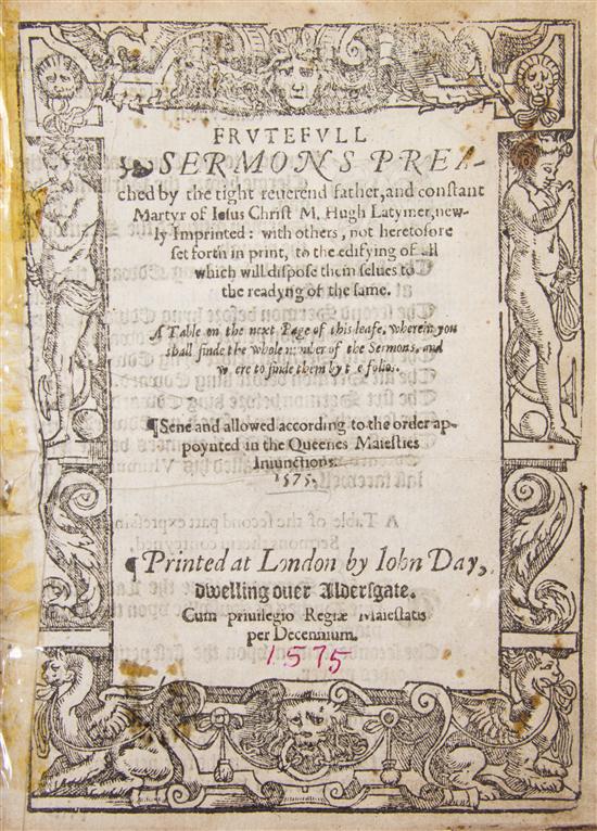 * (THEOLOGY) LATIMER HUGH Frutefull