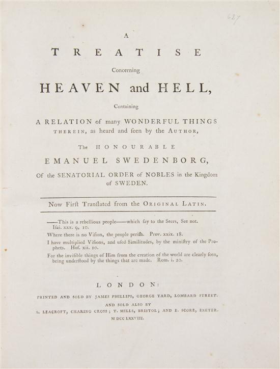 (THEOLOGY) SWEDENBORG EMANUEL A