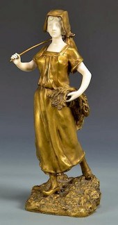 THEOPHILE SOMME BRONZE SCULPTU