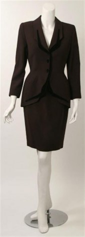 Thierry Mugler aubergine skirt