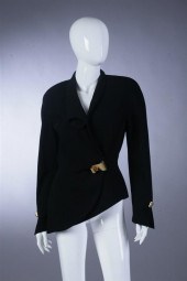 THIERRY MUGLER BLACK CREPE JAC