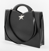 THIERRY MUGLER BLACK LEATHER B