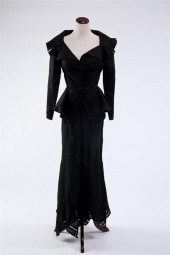 THIERRY MUGLER BLACK LINEN JAC