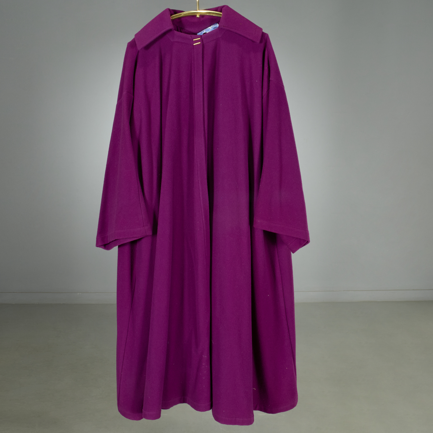 THIERRY MUGLER PURPLE WOOL COAT
