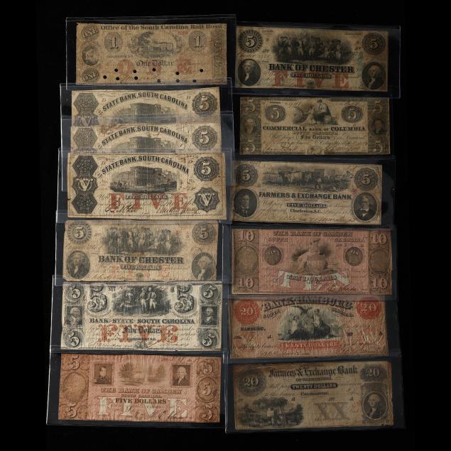 THIRTEEN (13) 19TH CENTURY SOUTH