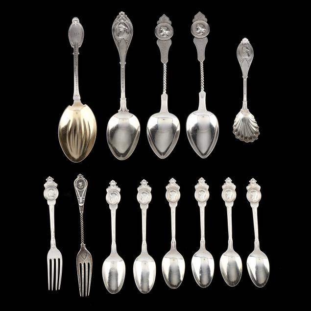 THIRTEEN AMERICAN COIN SILVER