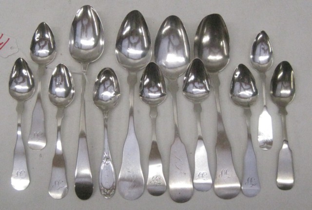 THIRTEEN AMERICAN COIN SILVER