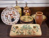 THIRTEEN AMERICAN GLAZED STONE