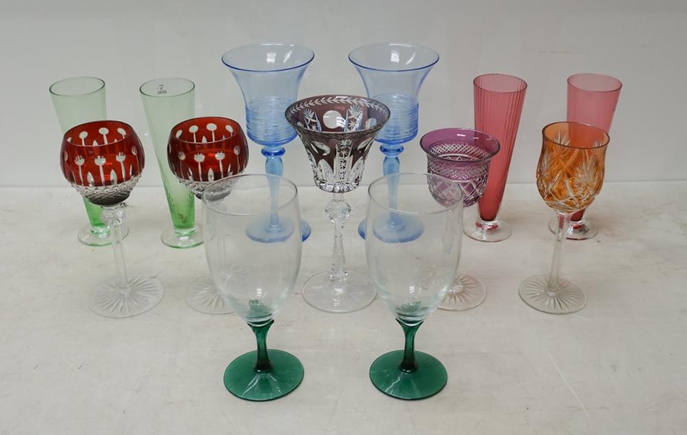 THIRTEEN ASSORTED COLOR TO CLEAR