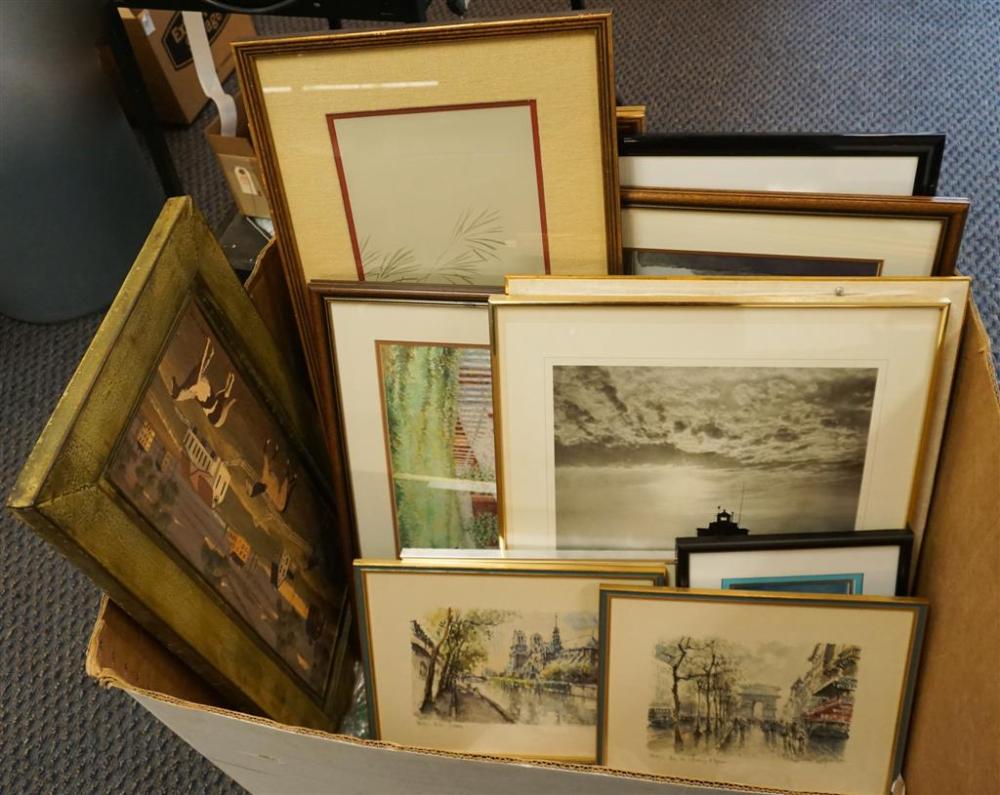 THIRTEEN ASSORTED FRAMED