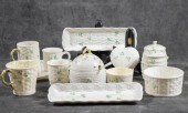 THIRTEEN BELLEEK SHAMROCK PORC