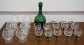 THIRTEEN BOHEMIAN ETCHED HOCH