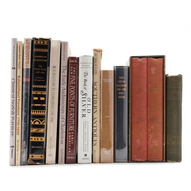 THIRTEEN BOOKS ON AMERICAN ANTIQUES