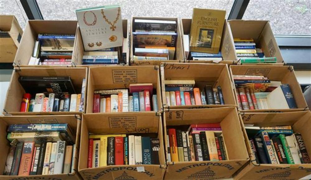 THIRTEEN BOXES OF BOOKS (MYSTERY