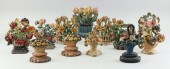 THIRTEEN CAST IRON FLOWER DOOR