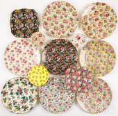 THIRTEEN CHINTZ PORCELAIN PLAT