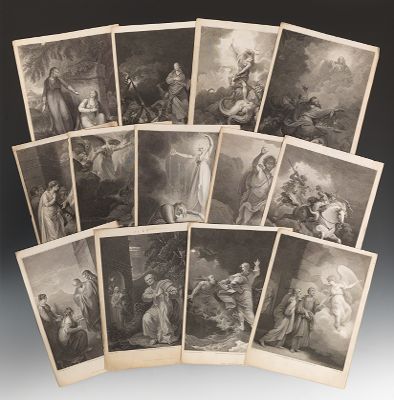 Thirteen Engraved Plates for the