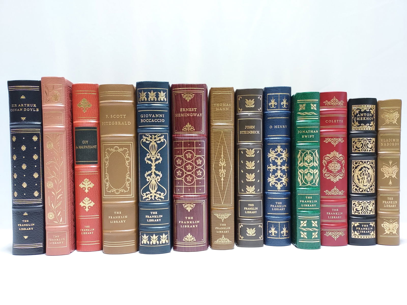 THIRTEEN FRANKLIN LIBRARY LEATHER