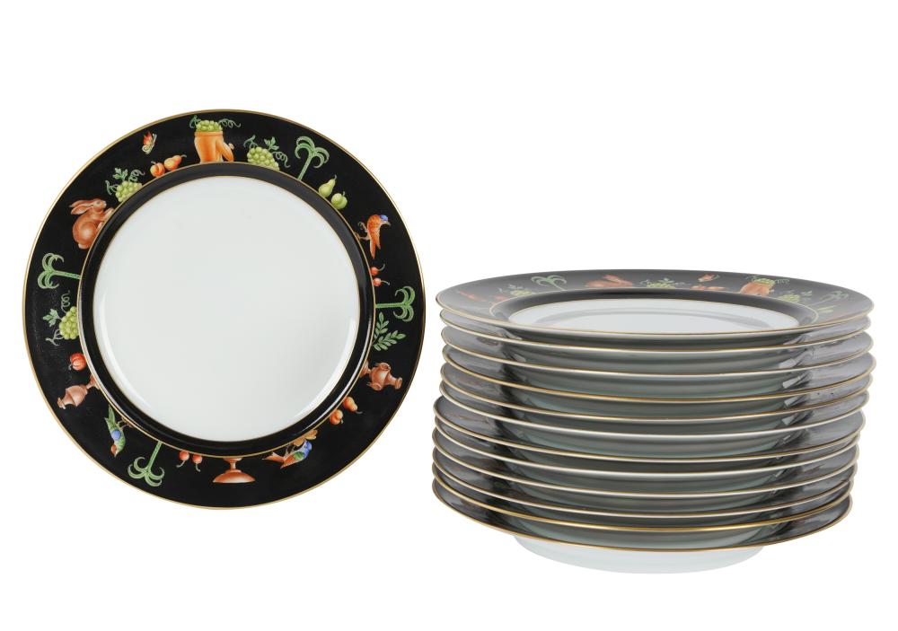 THIRTEEN FRENCH PORCELAIN