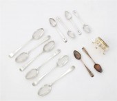 THIRTEEN GEORGIAN STERLING SIL