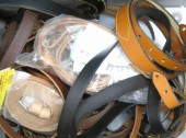 THIRTEEN LEATHER RIFLE SLINGS