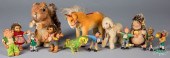 THIRTEEN MOHAIR PLUSH STEIFF A