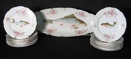 Thirteen piece Austrian porcelain