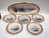 THIRTEEN PIECE LIMOGES PORCELA