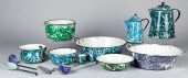 THIRTEEN PIECES OF GRANITEWARE