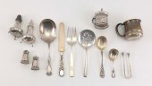 THIRTEEN PIECES STERLING SILVE