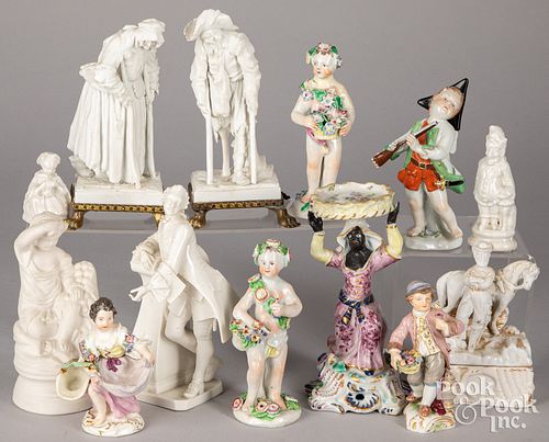 THIRTEEN PORCELAIN
