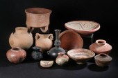 THIRTEEN PRE-COLUMBIAN POTTERY