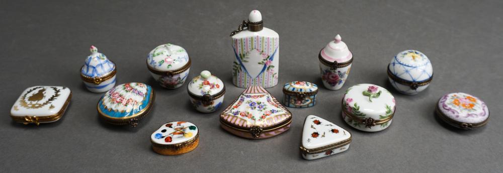 THIRTEEN PREDOMINANTLY LIMOGES
